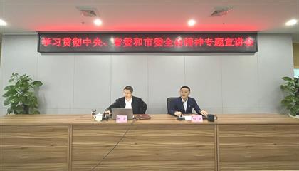 遂寧興業(yè)集團召開學習貫徹中央、省委和市委全會精神專題宣講會